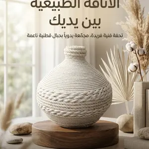 مزهرية يدوية الصنع